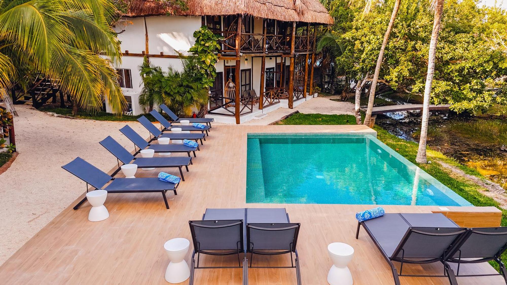 Azulea Bacalar Hotel & Spa - Lagoon Front (Adults Only) Экстерьер фото