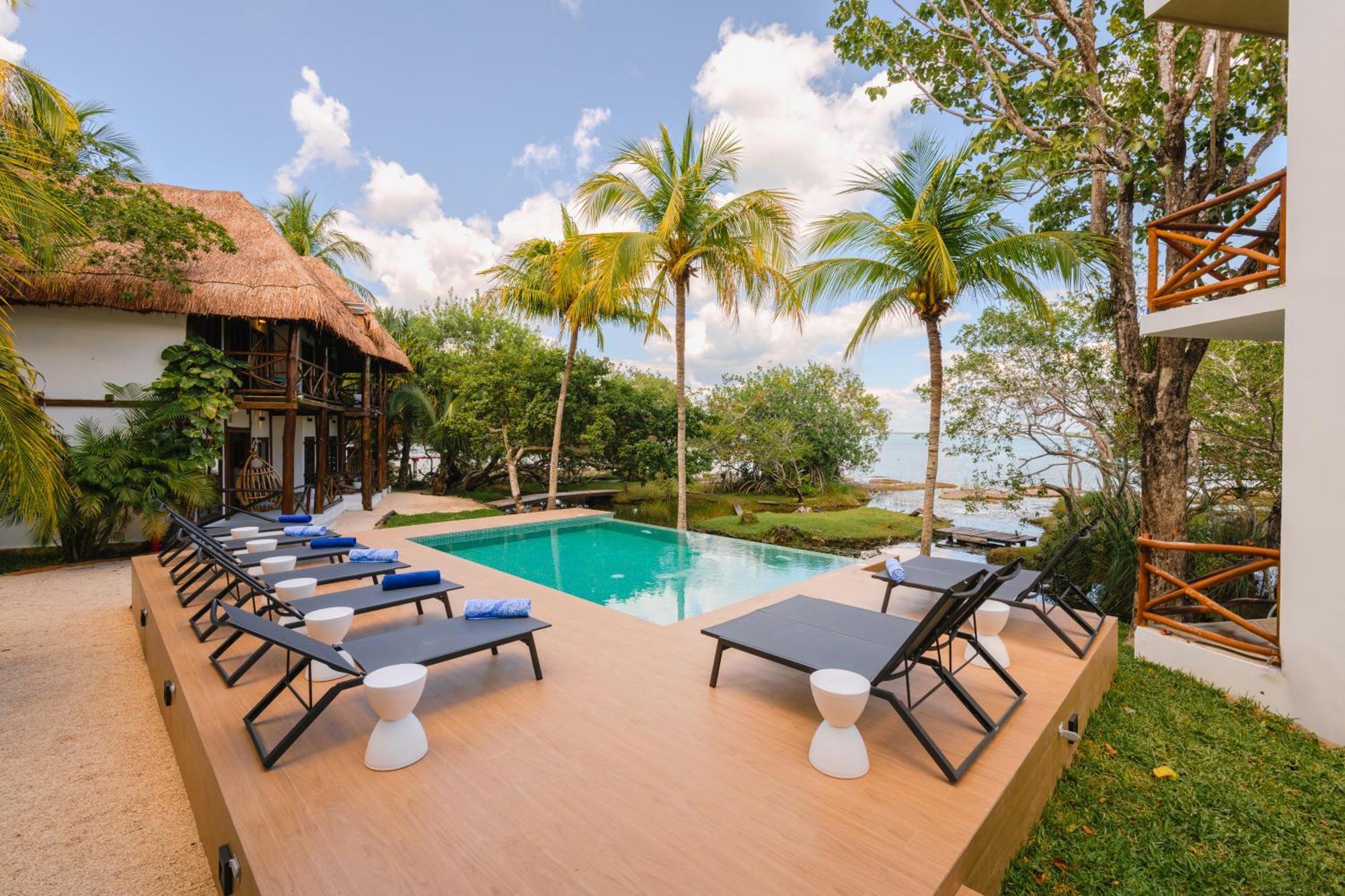 Azulea Bacalar Hotel & Spa - Lagoon Front (Adults Only) Экстерьер фото